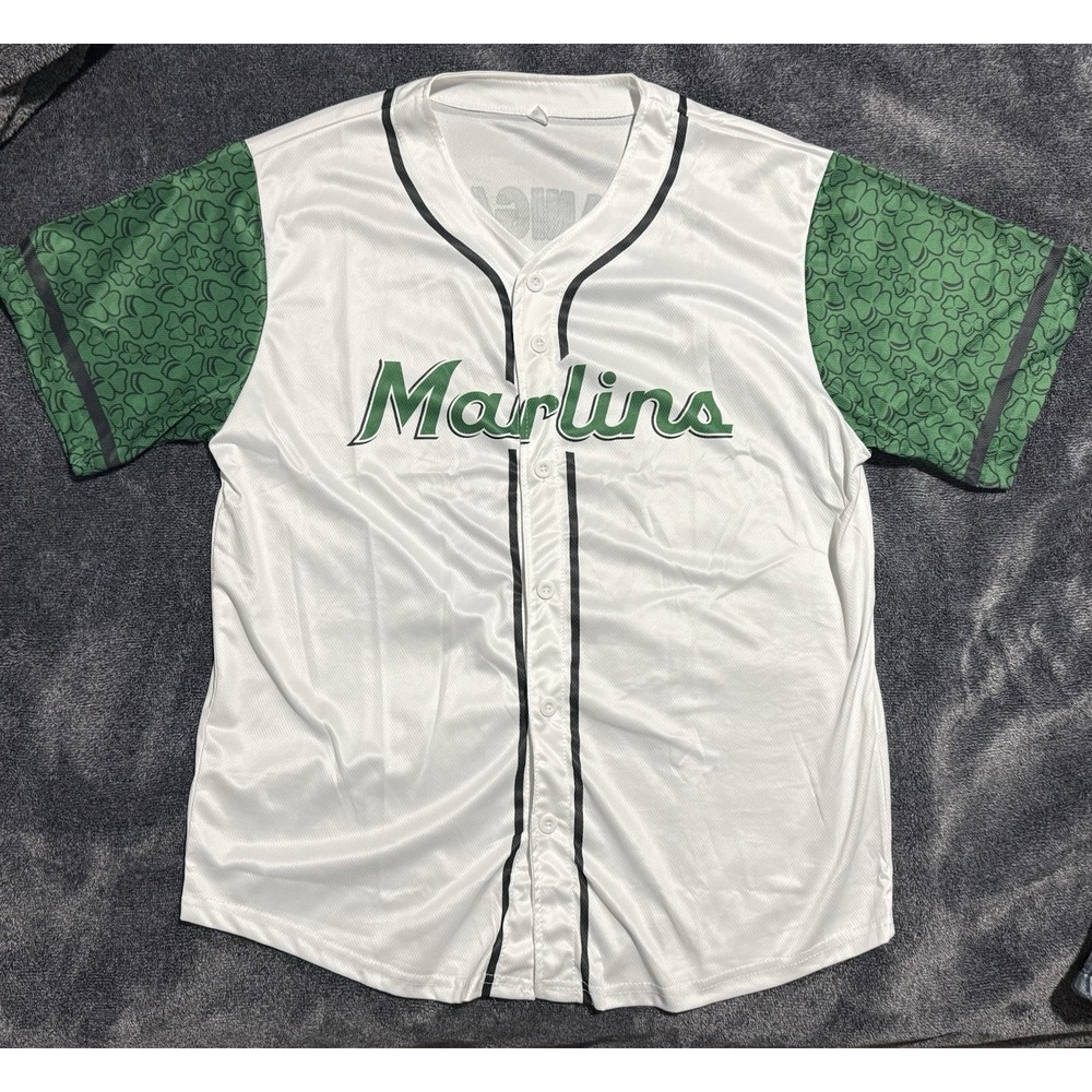 Florida miami marlins flanigans Fest jersey white Medium MLB 2025 Fan Night